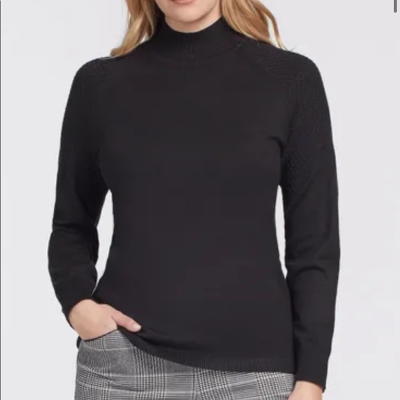 Tribal Sweaters - Tribal, slim fit mock neck sweater